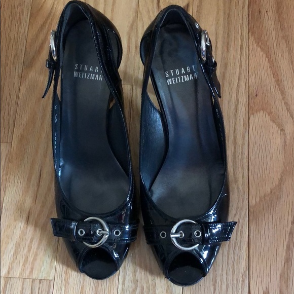 Stuart Weirzman Peep Toe Heels - Picture 1 of 5